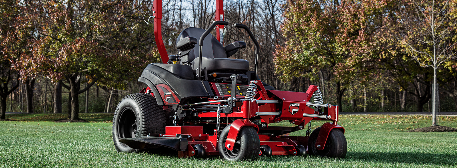 Ferris zero turn mower in grass